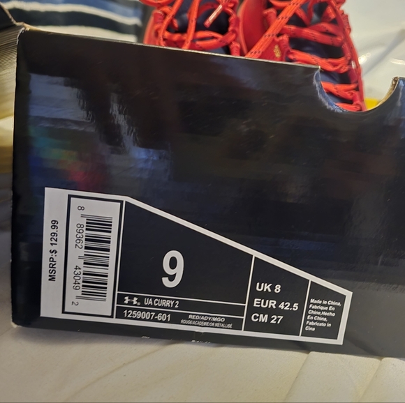 Under Armour Curry 2 Size 9
